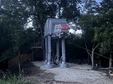 Spectacular Treehouse with Speeder Bike & Creek Views near Forestburg, Texas - Forestburg, Texas - glamping.directory
