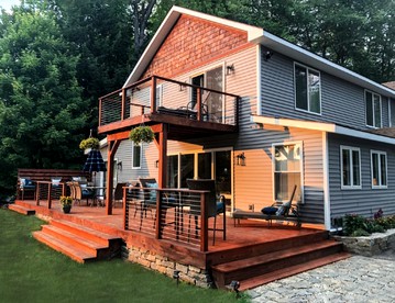 Luxurious Waterfront Cabin for a Group Getaway in Fort Ann, New York - glamping.directory