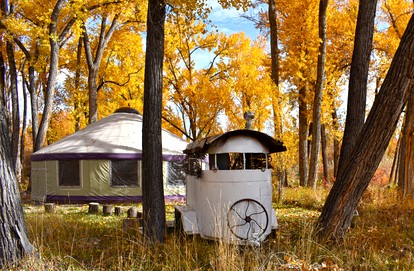 Secluded Woodland Yurt Getaway on Gunnison River in Southwest Colorado - glamping.directory