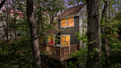 Enchanted Mountain Cabin Retreat with Woodland Serenity near Sleepy Creek Lake West Virginia - glamping.directory