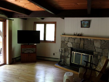Family-Friendly Cabin on Trout Brook near Gore Mountain Ski Resort in Bakers Mills, New York - Bakers Mils, New York - glamping.directory