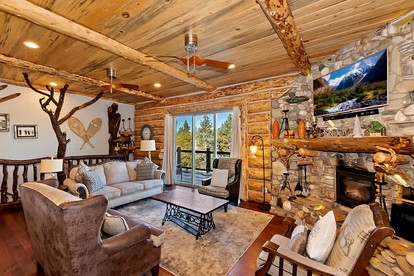 Unforgettable Design Cabin with Fire Pit and Spectacular Game Room in Big Bear Lake, California - Big Bear Lake, California - glamping.directory