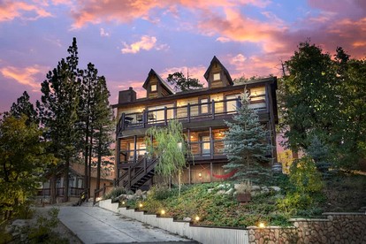 Unforgettable Design Cabin with Fire Pit and Spectacular Game Room in Big Bear Lake, California - glamping.directory