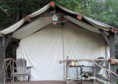 Gorgeous Tent Accommodation for Two Guests near Jeffersonville, New York - Jeffersonville, New York - glamping.directory