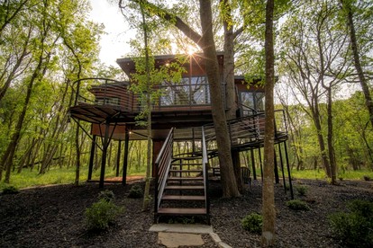 Spectacular Luxurious Tree House with Jacuzzi and Fire Pit in Texas - Groesbeck, Texas - glamping.directory