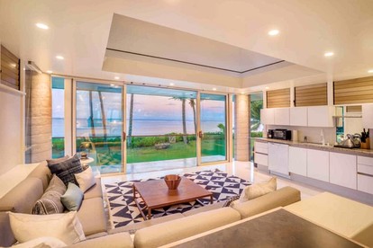 Private Oceanfront Retreat with Lush Tropical Gardens on Anini Beach, Kauai, Hawaii - Kilauea, Hawaii - glamping.directory