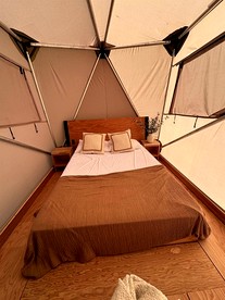 Modern Safari Tent Rental with AC and Trails in Grayson, Kentucky - Grayson, Kentucky - glamping.directory