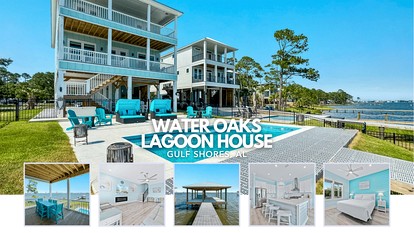 Luxurious Waterfront Lagoon Home with Heated Pool & Private Dock near Gulf Shores, Alabama - Gulf Shores, Alabama - glamping.directory
