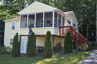Cozy Four-Person Camping Rental with Channel Views near Portsmouth, New Hampshire - Weirs Beach, New Hampshire - glamping.directory