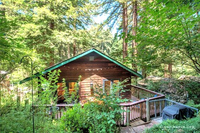 Secluded Cabin Rental with a Ping Pong Table near Johnson's Beach in California - glamping.directory