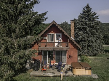 Rustic Cabin Rental with a Hot Tub near Windham, New York - glamping.directory