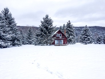 Rustic Cabin Rental with a Hot Tub near Windham, New York - Windham, New York - glamping.directory