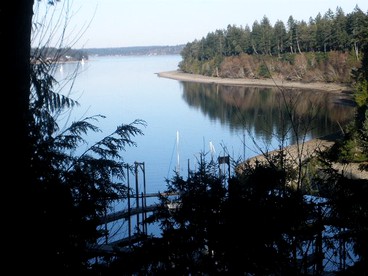 Rustic Cabin with a Pool and Hot Tub on Harstine Island in Washington - Shelton, Washington - glamping.directory