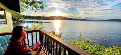 Scenic Lakeside Cabin with Exclusive Boat Dock Near Weirs Beach, Laconia, New Hampshire - Laconia, New Hampshire - glamping.directory