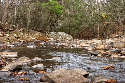 Serene, Creekside Cabin with Wood-Burning Stove for a Tranquil Getaway in the West Virginia Mountains - Hedgesville, West Virginia - glamping.directory