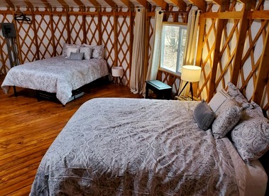 Luxurious Modern Yurt with Stargazing Dome near Pere Marquette River – Baldwin, Michigan - Baldwin, Michigan - glamping.directory