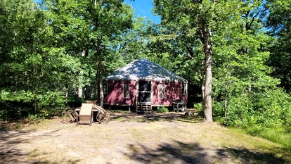 Luxurious Modern Yurt with Stargazing Dome near Pere Marquette River – Baldwin, Michigan - Baldwin, Michigan - glamping.directory