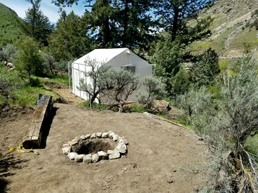 Historic Cabin on Incredible Community Grounds for a Relaxing Escape in Lava Hot Springs, Idaho - Lava Hot Springs, Idaho - glamping.directory