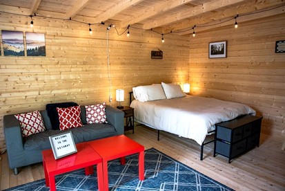 Cozy Scandinavian Cabin with EV Charging on 18-Acre Forest Retreat Near The Caverns & Waterfalls, Coalmont, TN - Coalmont, Tennessee - glamping.directory