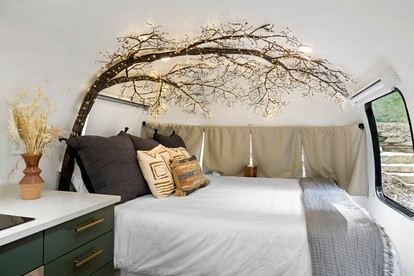 Glamping Getaway in Pisgah Forest in this Lovely Airstream Rental in North Carolina - Pisgah Forest, North Carolina - glamping.directory