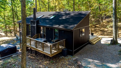 Modern Forest Cabin with Hot Tub, Screened Porch & Resort Access Near Hedgesville, WV - Hedgesville, West Virginia - glamping.directory