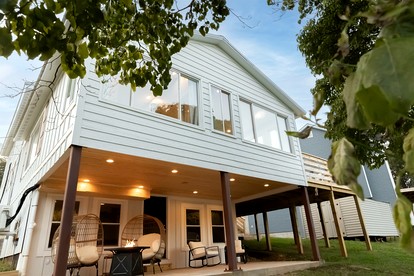 Stunning Modern Lakehouse with Private Boat Dock in Norwood, North Carolina - glamping.directory