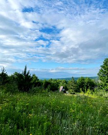 A-Frame Serenity: Tiny Cabin with Panoramic Scenery in Michigan's Tranquil Setting - Boyne Falls, Michigan - glamping.directory