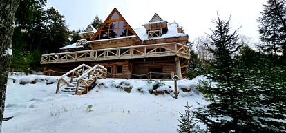 Rustic Luxury Retreat with Panoramic Lake & Mountain Views in Beaver Cove, Maine - Beaver Cove, Maine - glamping.directory