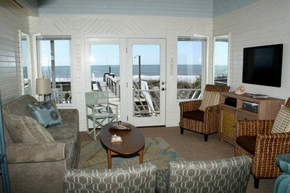 Famly-Friendly Oceanfront Vacation Rental with Private Deck near Wilmington - Holden Beach, North Carolina - glamping.directory