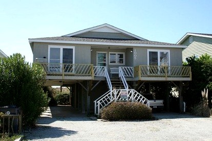 Famly-Friendly Oceanfront Vacation Rental with Private Deck near Wilmington - Holden Beach, North Carolina - glamping.directory