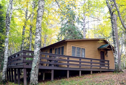 Inviting Lakeview Cabin with Wrap-Around Deck & Rock Fireplace Near Birch Lake, Babbitt, Minnesota - Babbitt, Minnesota - glamping.directory