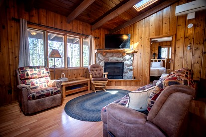 Inviting Lakeview Cabin with Wrap-Around Deck & Rock Fireplace Near Birch Lake, Babbitt, Minnesota - Babbitt, Minnesota - glamping.directory