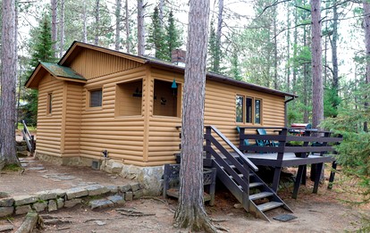 Inviting Lakeview Cabin with Wrap-Around Deck & Rock Fireplace Near Birch Lake, Babbitt, Minnesota - Babbitt, Minnesota - glamping.directory