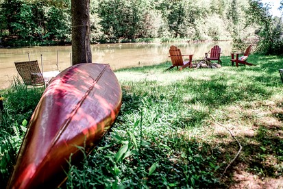 Fantastic Cottage with Fire Pit and River Access in Bellaire, Michigan - Bellaire, Michigan - glamping.directory