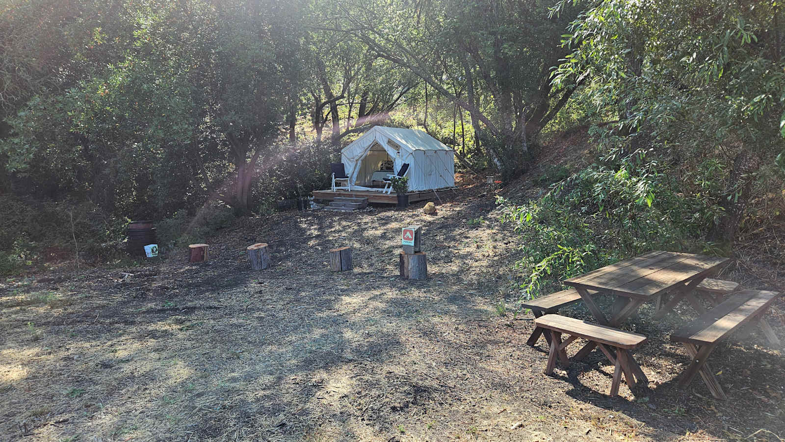 Santa Cruz Mountain Camping - Lexington Hills, California - glamping.directory