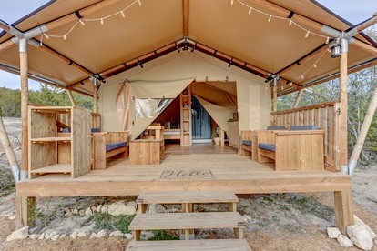 Amazing Tented Cabin with Awesome Sights in Johnson City, Texas - Johnson City, Texas - glamping.directory