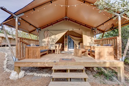 Amazing Tented Cabin with Awesome Sights in Johnson City, Texas - Johnson City, Texas - glamping.directory