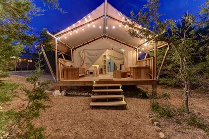 Amazing Tented Cabin with Awesome Sights in Johnson City, Texas - Johnson City, Texas - glamping.directory