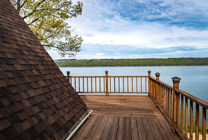 Luxurious A-Frame Vacation Getaway Overlooking Seneca Lake in Hector, New York - Hector, New York - glamping.directory