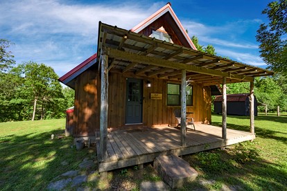 Fantastic Secluded Wooden Cabin with All Commodities in Nashoba, Oklahoma - glamping.directory