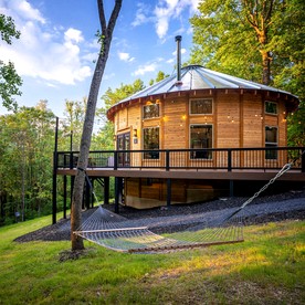 Luxury Yurt Perfect for a Family Getaway Just Outside of Shenandoah National Park - Stanley, Virginia - glamping.directory