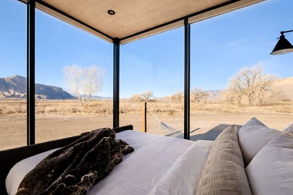 Secluded Desert Retreat with Mirrored Glass & Scenic Views | Near Torrey, Utah - Torrey, Utah - glamping.directory