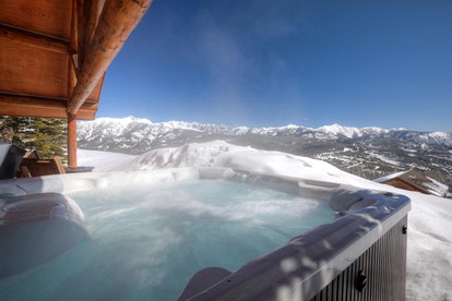 Rustic and Cozy Log Cabin with Ski-in Access, Hot Tub, and Fire Pit in Big Sky, Montana - Big Sky, Montana - glamping.directory