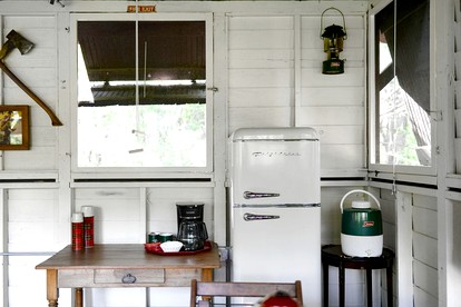 Three Cozy Historic Scout Cabins with Fire Pit, BBQ, and Hammocks for a Memorable Family Adventure in Troy, Wisconsin - East Troy, Wisconsin - glamping.directory