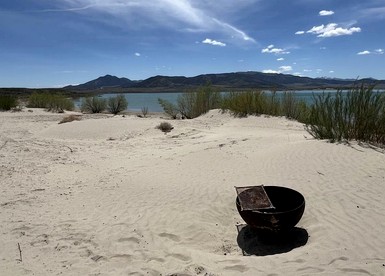 Unique Mirror Pod on the Shores of Yuba Lake for a Fantastic Couples Escape in Utah - Levan, Utah - glamping.directory