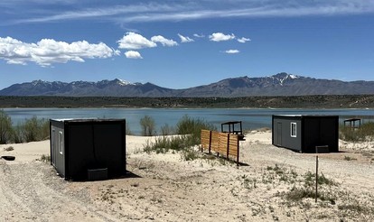 Unique Mirror Pod on the Shores of Yuba Lake for a Fantastic Couples Escape in Utah - Levan, Utah - glamping.directory