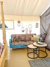 Charming Bell Tent in Swan Valley, Idaho near Palisades Lake and Jackson Hole - Irwin, Idaho - glamping.directory