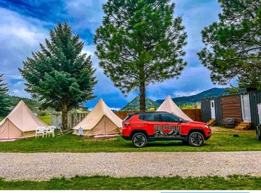 Charming Bell Tent in Swan Valley, Idaho near Palisades Lake and Jackson Hole - glamping.directory