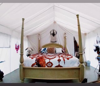 Charming Bell Tent in Swan Valley, Idaho near Palisades Lake and Jackson Hole - Irwin, Idaho - glamping.directory