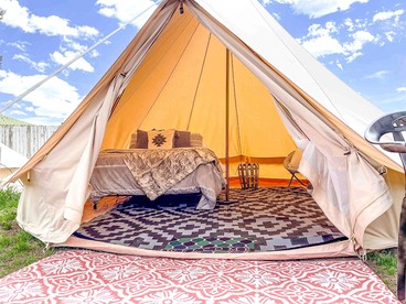 Charming Bell Tent in Swan Valley, Idaho near Palisades Lake and Jackson Hole - Irwin, Idaho - glamping.directory